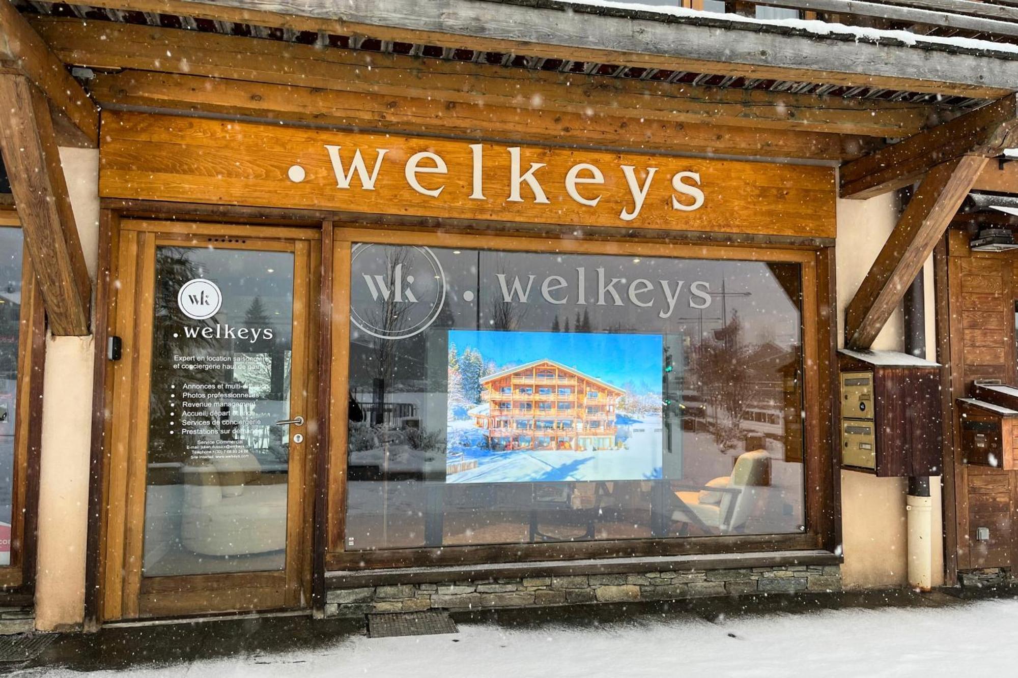 Studio Cristallin - Welkeys Lägenhet Megève Exteriör bild